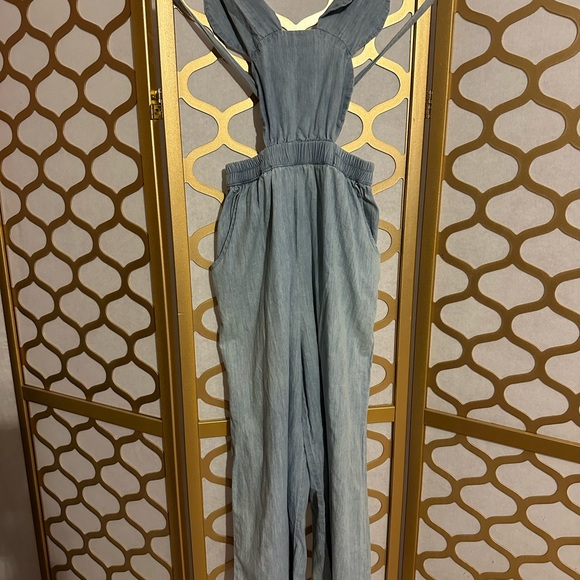 Pepper women’s small Mickey jean romper - Picture 1 of 5